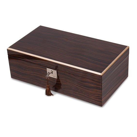Ebony High Gloss Finish Luxury Locking Box