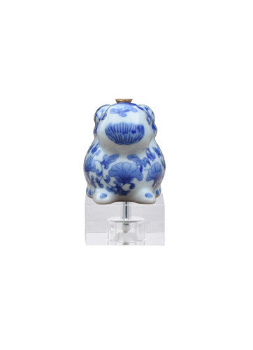 Small Blue and White Bunny Lamp