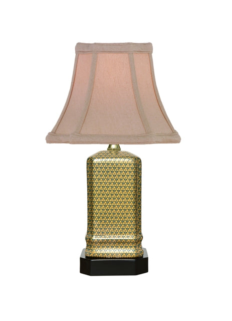 Cloisonné Gold and Teal Table Lamp