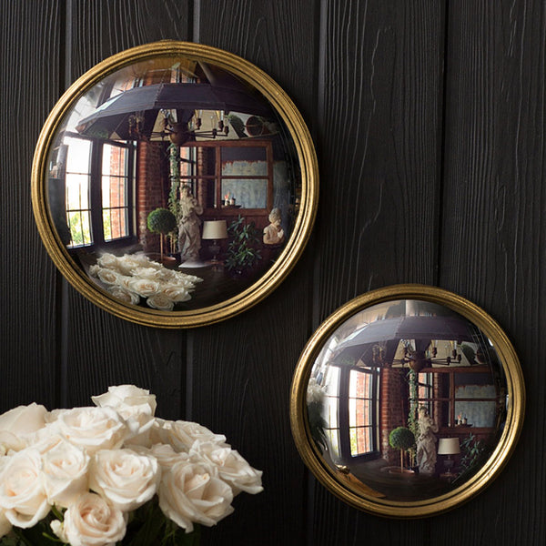 Bullseye Mirror in Gold Leaf