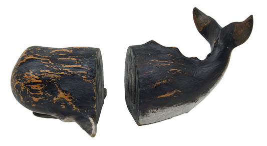 Sperm Whale Bookends – Black (Pr.)