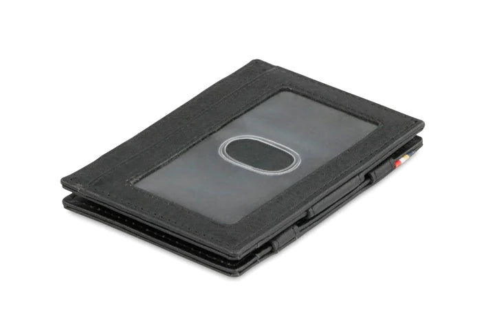 Essenziale ID Window Magic Wallet in Brushed Black