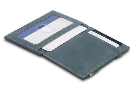 Sapphire Blue ID Window Essenziale Magic Wallet