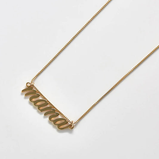Mama Necklace-gold fill : 16"
