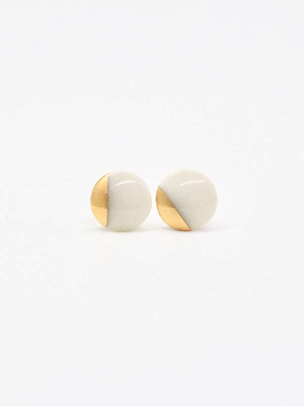 Flat Stud Earrings