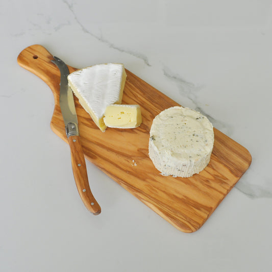 Cheese Board with Cheese Knife