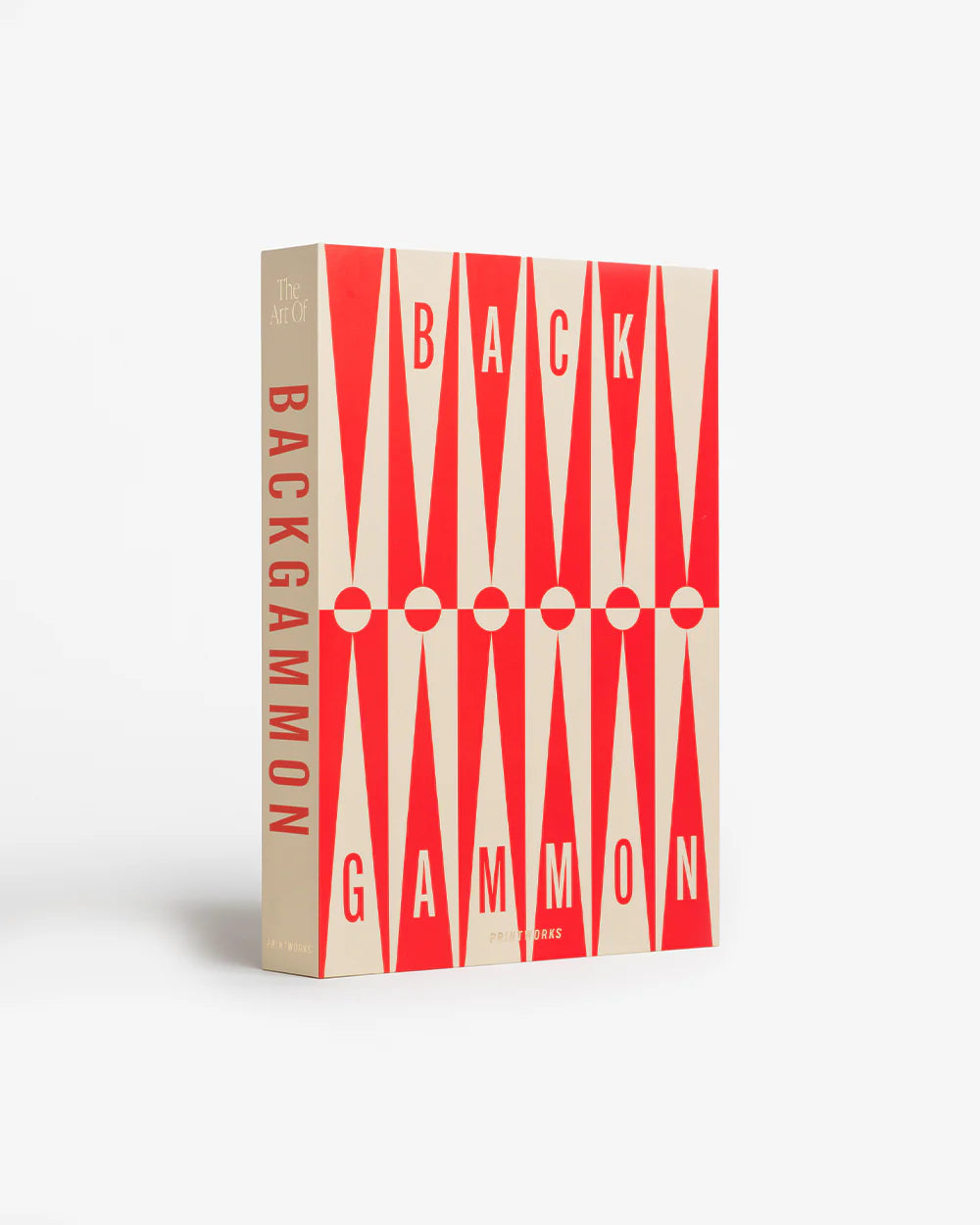 Art of Backgammon Set-Red/Cream