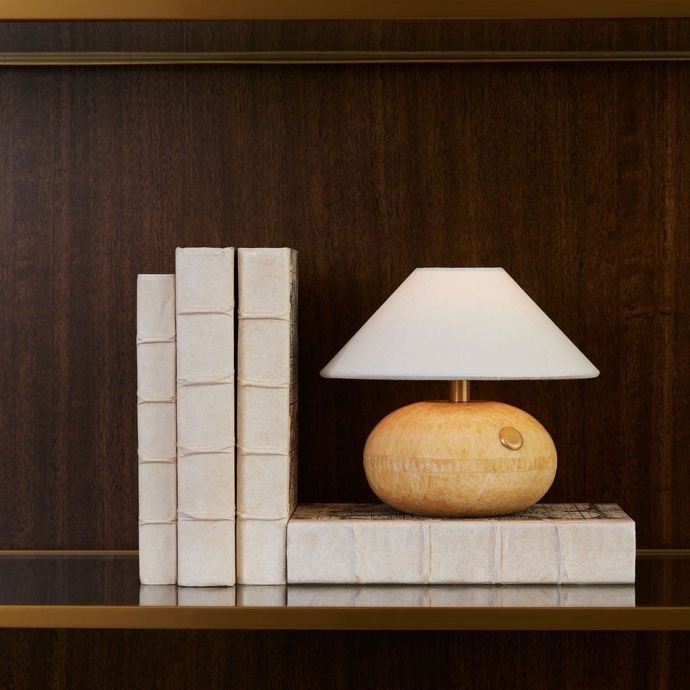 Onyx Curling Stone Rechargable Mini Lamp