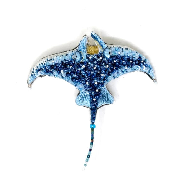 Reef Manta Ray Brooch Pin