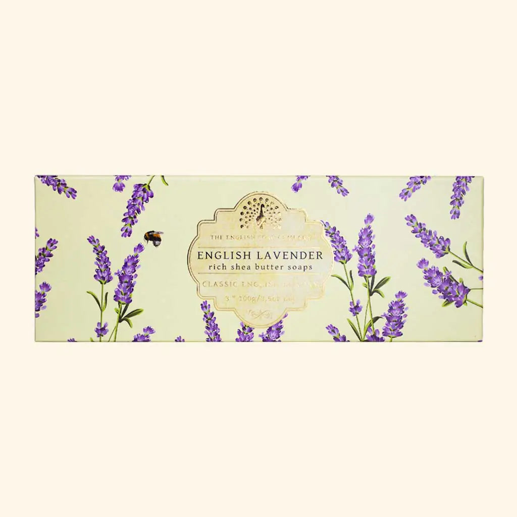 English Lavender Triple Soap Gift Box (3x100g)