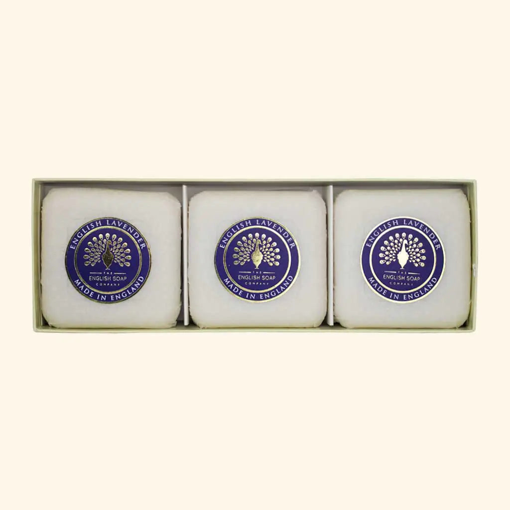English Lavender Triple Soap Gift Box (3x100g)