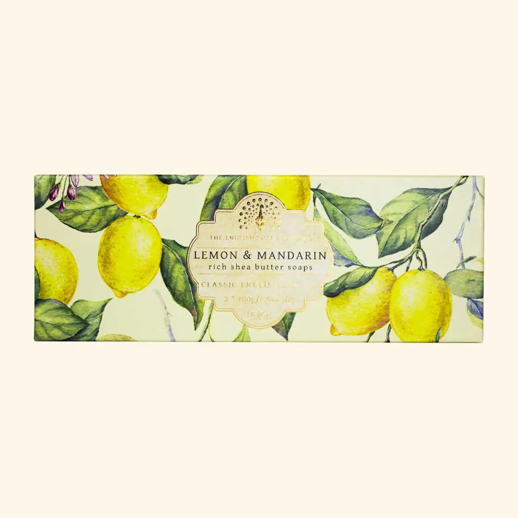 Lemon and Mandarin Triple Soap Gift Box (3x100g)