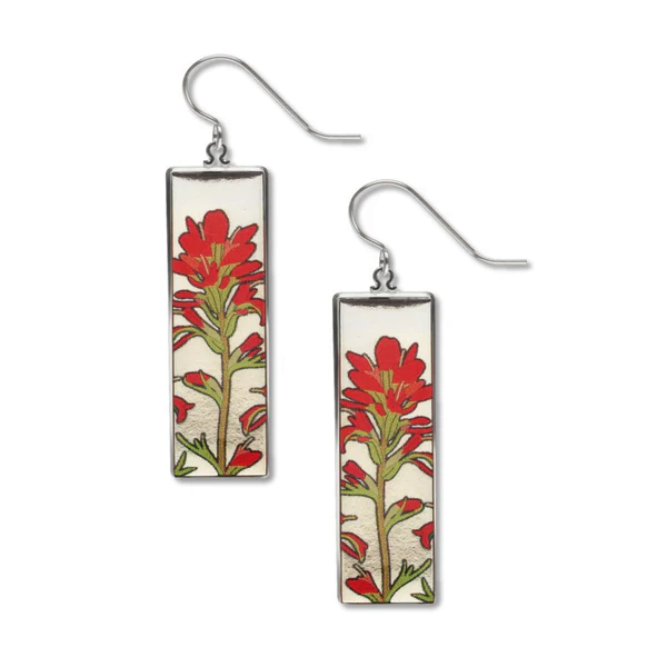 Indian Paintbrush Earrings