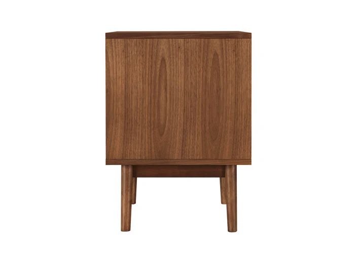 Walnut Side Table with 1 Drawer