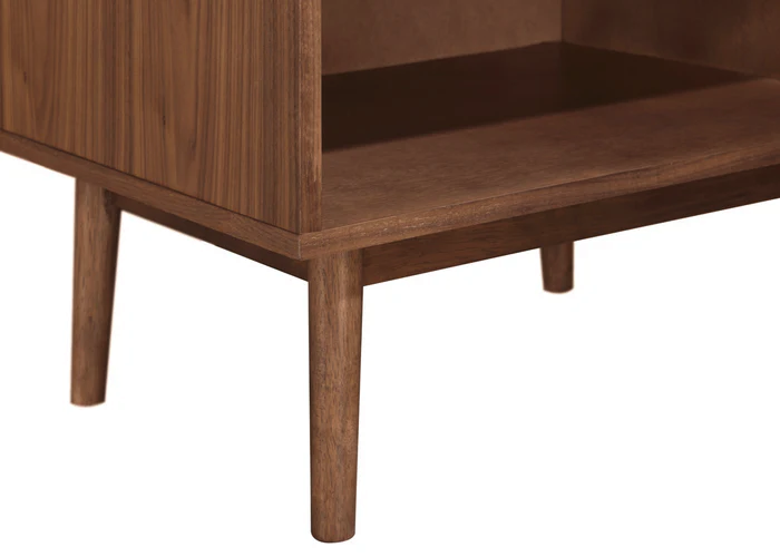 Walnut Side Table with 1 Drawer