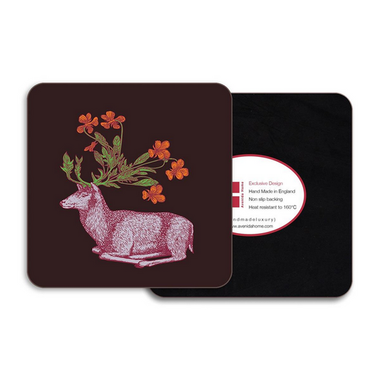 Deer 4" Square Coaster
