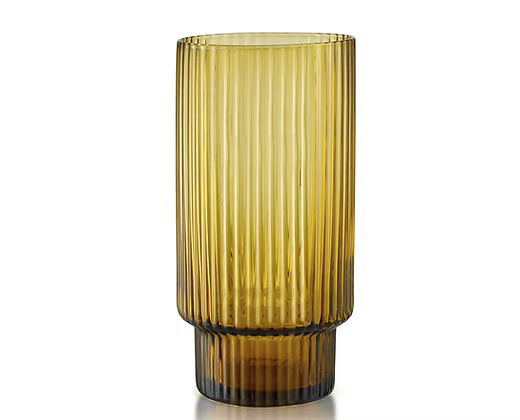 Amber Carousel Highball Glass