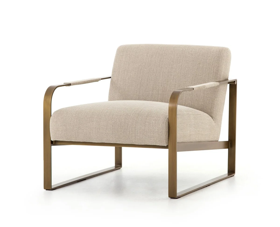 Iron Frame Accent Chair
