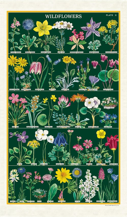 Wildflowers 2 Tea Towel