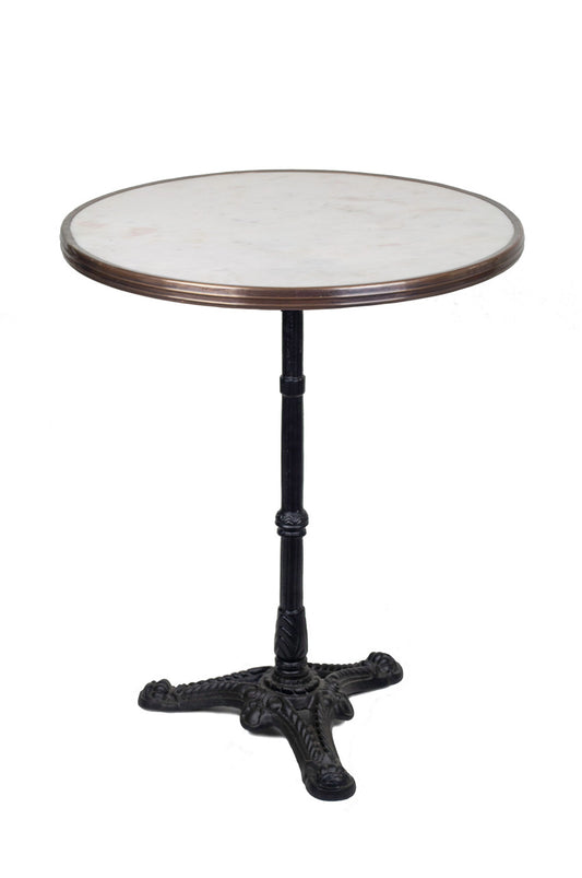 French Marble Bistro Table 24"