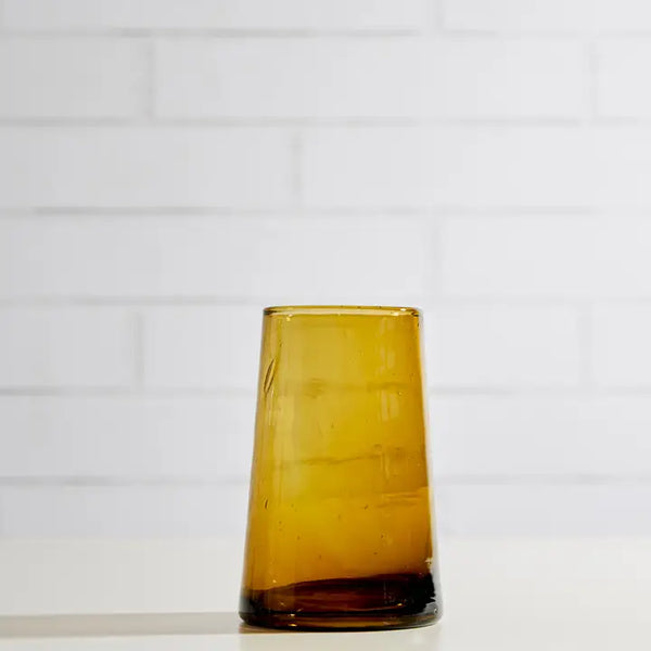 Amber Tall/12oz Moroccan Cone Glass