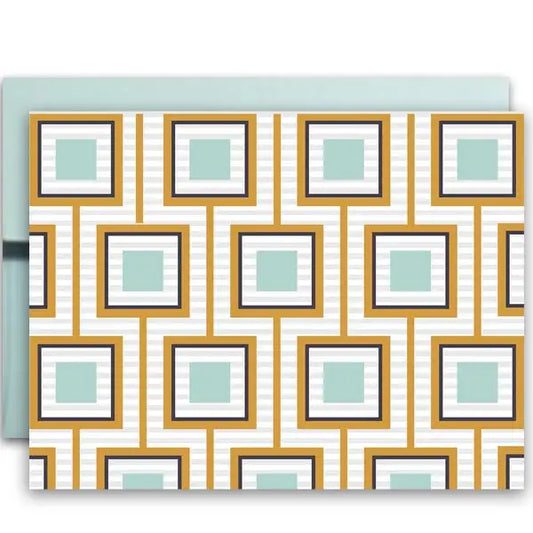 Squares Midcentury Boxed Notes - set of 8
