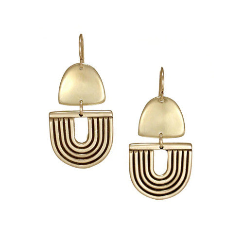 Arco Brass Earrings