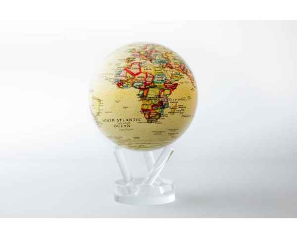 Yellow Map World 6" Globe