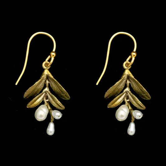 Garden Vine Dainty Wire Earrings
