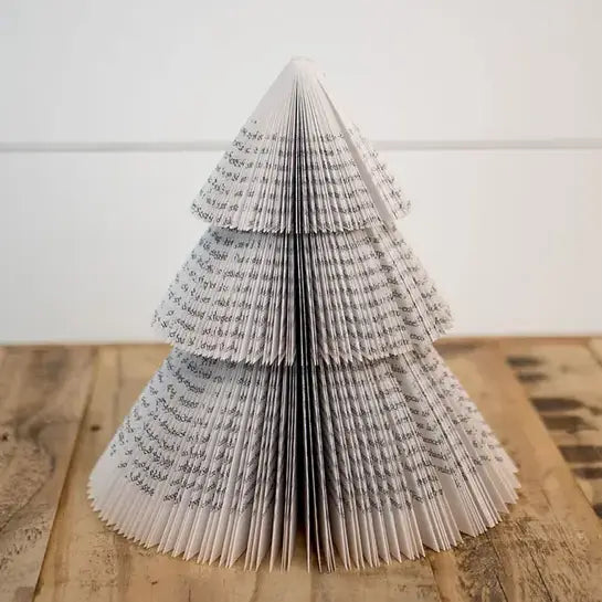 Medium Used Paper Book Christmas Tree