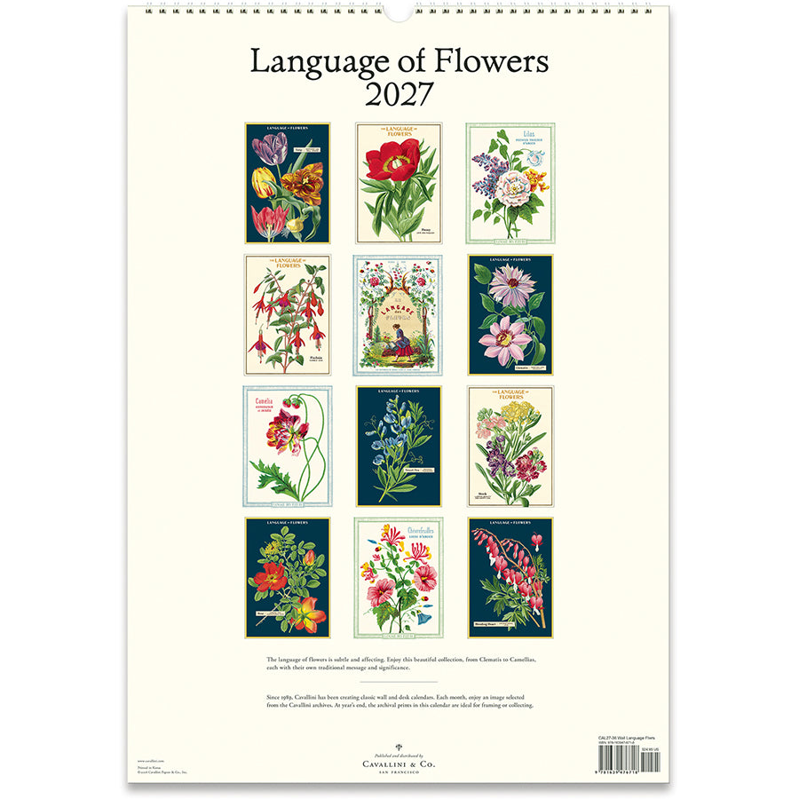 Language of Flowers  2027 Wall Calendar