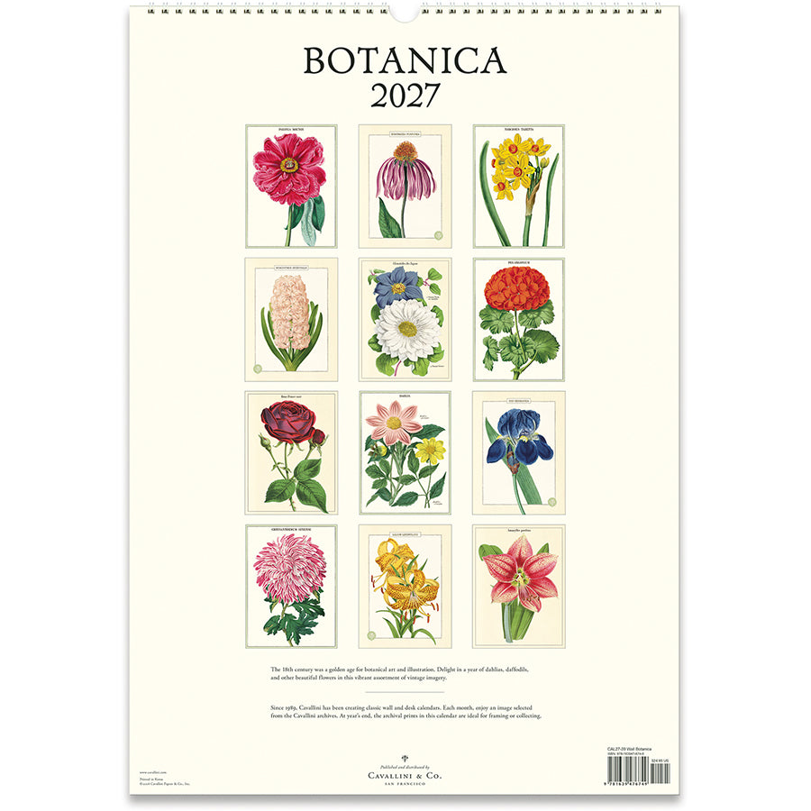 Botanica 2027 Wall Calendar