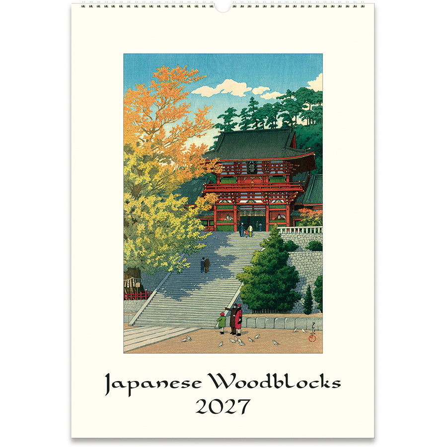 Japanese Woodblock  2027 Wall Calendar