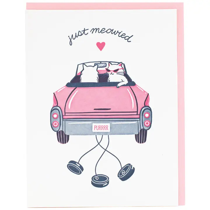 Cool Cats Wedding Card