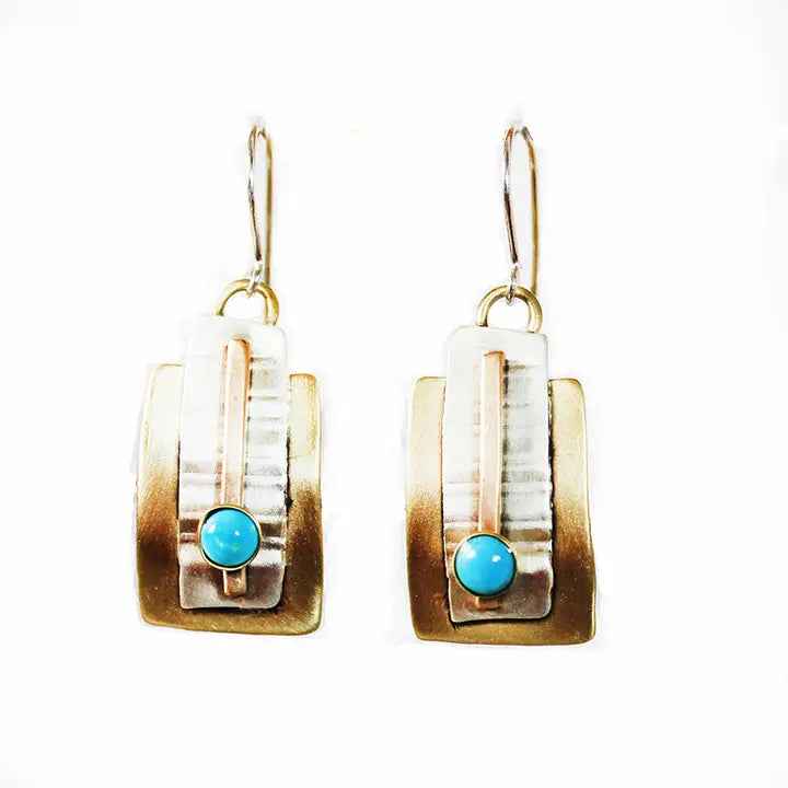 Turq Deco Earrings