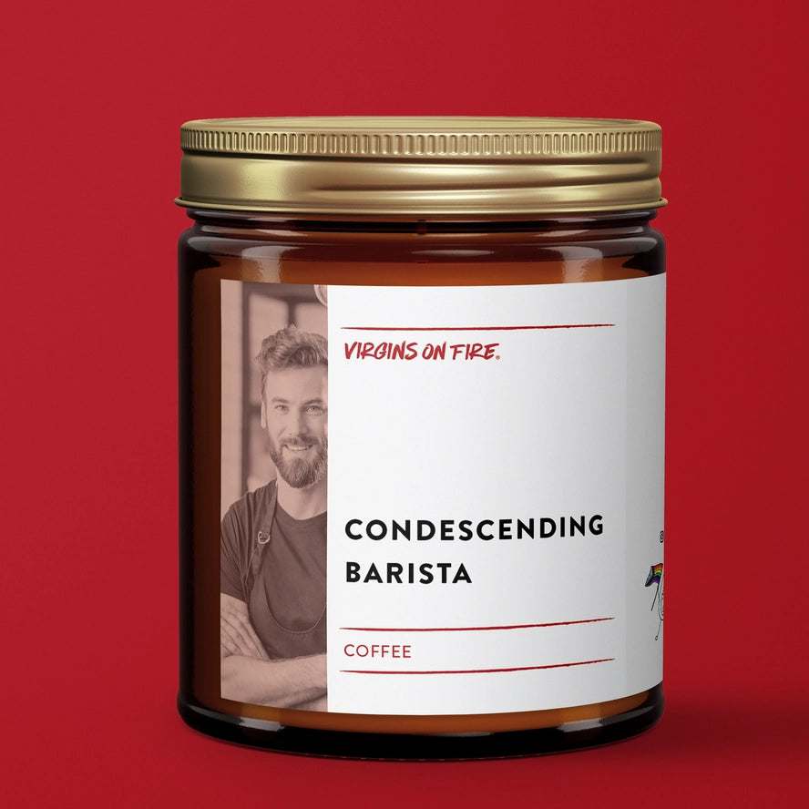 Condescending Barista (Coffee) Handmade Brooklyn Soy Candle