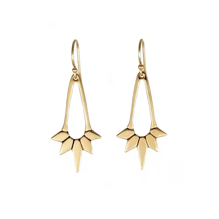 Vela Brass Earrings