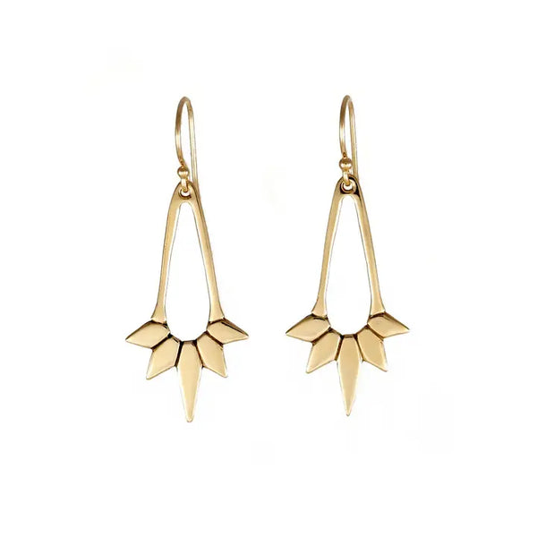 Vela Brass Earrings