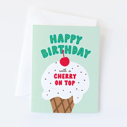 Cherry On Top Birthday Card