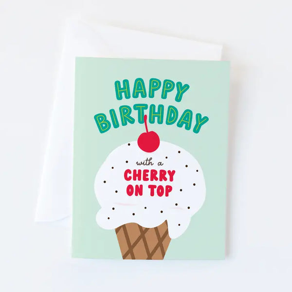 Cherry On Top Birthday Card