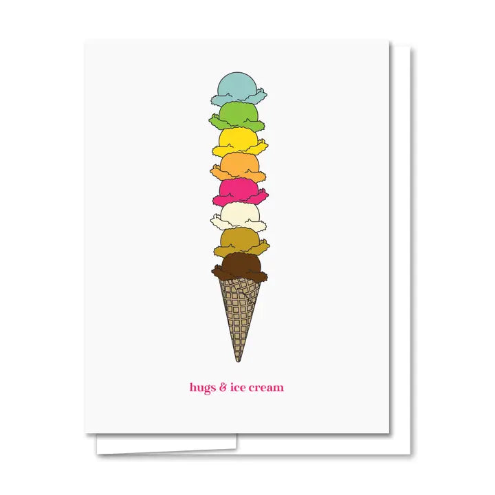 Ice Cream & Hugs Card