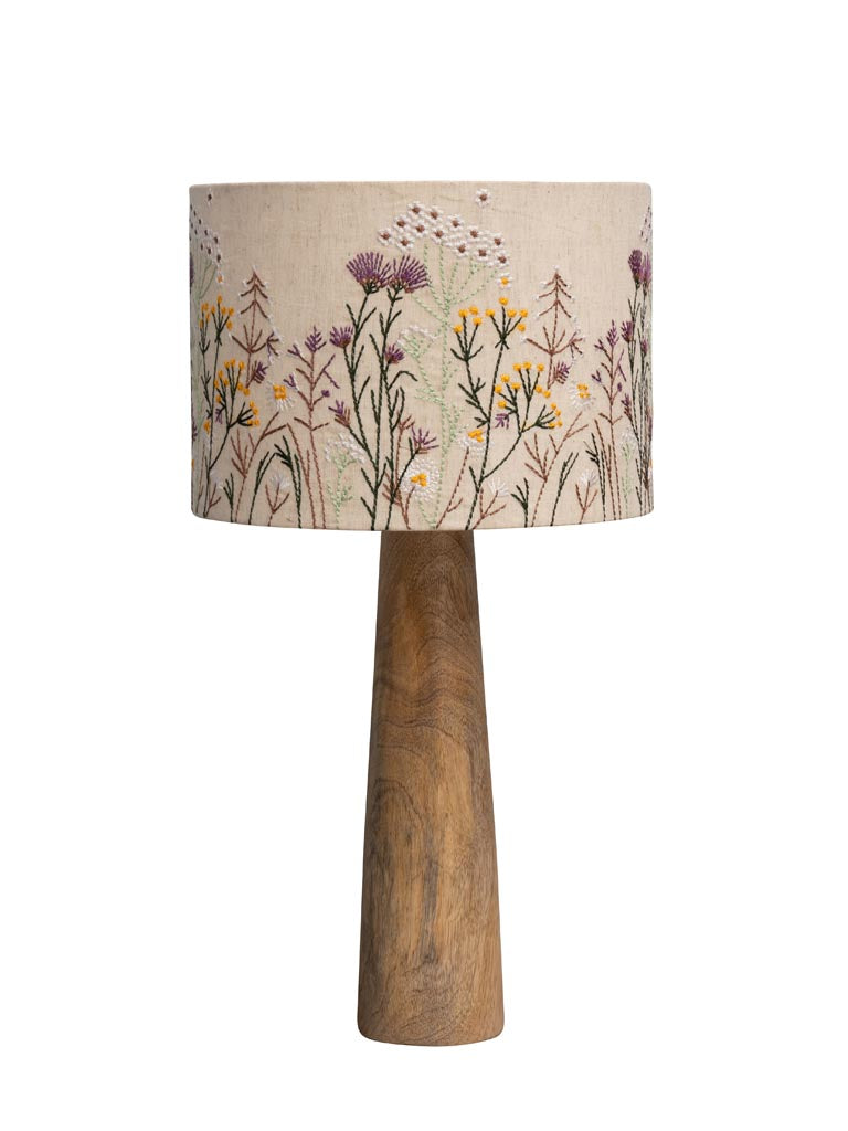 Embroidered Wildflowers Lamp