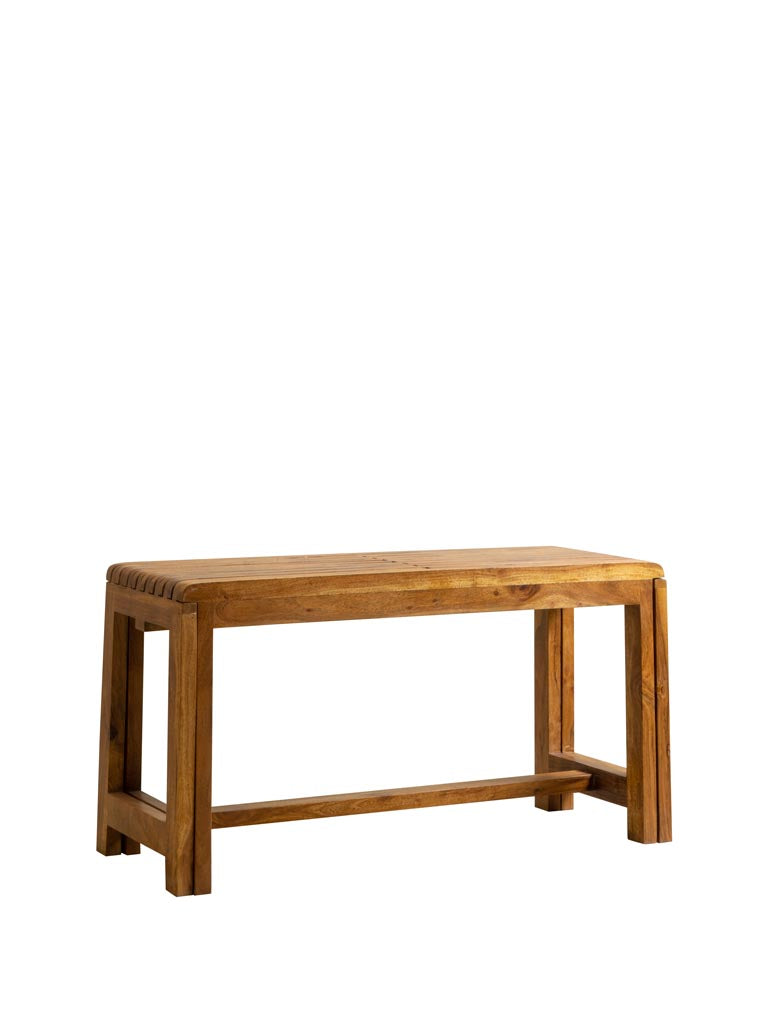 Extendable Acacia Wood Bench