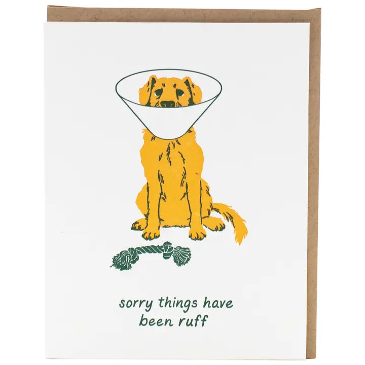 Dog with Cone Card
