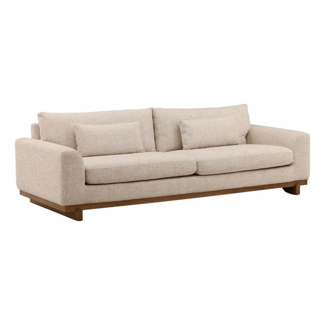 Tweed and Elmwood T Base Sofa