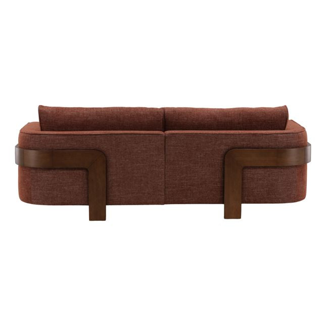 Russet Sofa with Wrap Around Frame