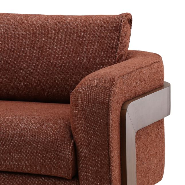 Russet Sofa with Wrap Around Frame