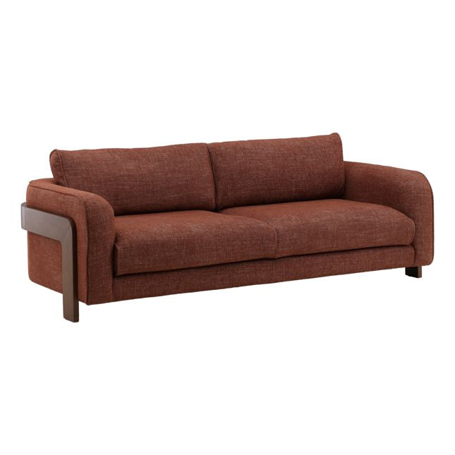 Russet Sofa with Wrap Around Frame