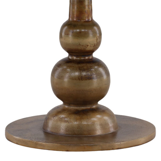 Brass Finish Metal Bistro Table
