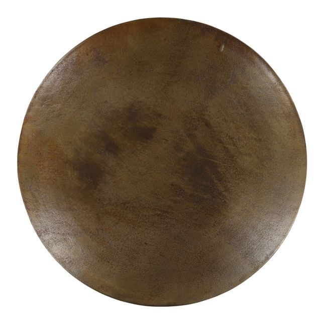 Brass Finish Metal Bistro Table